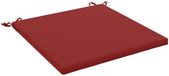 vidaXL Coussin d'assise SOEST 100% Polyester Vin Rouge 80 x 80 x 3 cm