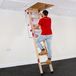 Merkloos Houten zoldertrap 1280 x 700 mm tot 2,8 m plafondhoogte