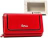 Peterson - Grand portefeuille de dame en cuir - Noir - Protection RFID - 16 fentes pour cartes
