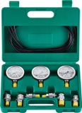 VEVOR Hydraulische Druktestset, 250/400/600 Bar, 3 Meters, 6 Testkoppelingen, 3 Testslangen, Hydraulische Testmeterset voor Graafmachines Met Draagbare Draagtas voor Graafmachines, Tractoren, Bouwmachines