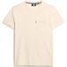 Superdry Essential Washed T-shirt met borstzak Heren Crème Maat XL