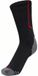 Hummel Pro Training Socks Low 226913 Black/True Red Gestreept Adultes Vochtregulerend