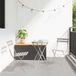 vidaXL Tuinstoel Beige Metaal Opvouwbaar 2 stuks