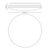 Philips Hue Philips Moire Plafondlamp 6W Koel Wit 22cm Rond Kunststof IP20