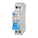 ELEKTRONOVA Stroomonderbreker 1P+N 6A 4.5kA - 1 DIN-module - 220V