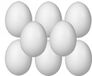 Rayher hobby materialen Rayher Hobby piepschuim ei - Pakket van 8x stuks - 10 cm - wit - Pasen decoratie