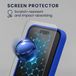 kwmobile hoes met 2x screenprotectors voor Apple iPhone 16 Pro – Baltisch blauw