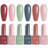 Canni Gellak - 6 stuks - HEMA-vrij - TPO-vrij - Gellak nagellak - Gel lak - Gellac - Pink Gellac - Gellak set kleuren - Gellak starterspakket - Gellak rood - Gellak roze