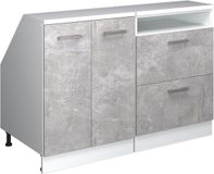 Vicco R-Line Keukenkast voor schuine wand – 120 cm Set van 2 kastrompen 60 cm diepte Beton