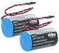 vhbw 2x batterie kompatibel mit Haliburton 700 flow meter appareil de mesure
