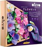 OKTO Sensory Art WoodEnCraft - Bloemen - Inspiratie - Luchtdrogende Klei - 21X21Cm - 14 Jaar