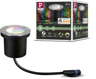Paulmann Plug & Shine LED-grondinbouwlamp Smart Home Zigbee 3.0 RGBW Zilver IP67