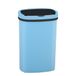 FDW Afvalemmer met sensor en deksel, kunststof, 50 liter, keukenafvalemmer, smart, automatisch, contactloos, elektrische vuilnisbak, waterdicht, blauw