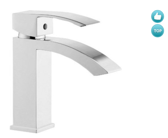 Sapho Ginko wastafelmengkraan chroom