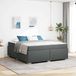 Maison Exclusive - Cadre de lit avec matelas, gris foncé, 180 x 200 cm, rembourré