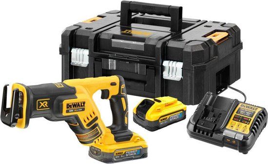 DeWALT DCS367H2T Accu Reciprozaag Brushless 18V POWERSTACK 5.0Ah in TSTAK