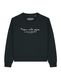 Watapparel Sweatshirt 'Wenn Nicht Jetzt Wann Dann' zwart / wit