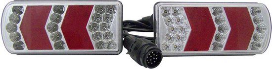 Berger & Schröter Aanhangerverlichtingsset 13-polig Knipperlicht, Remlicht, Kentekenverlichting, Mistachterlicht, Reflector, Achteruitrijlicht, Achterlicht