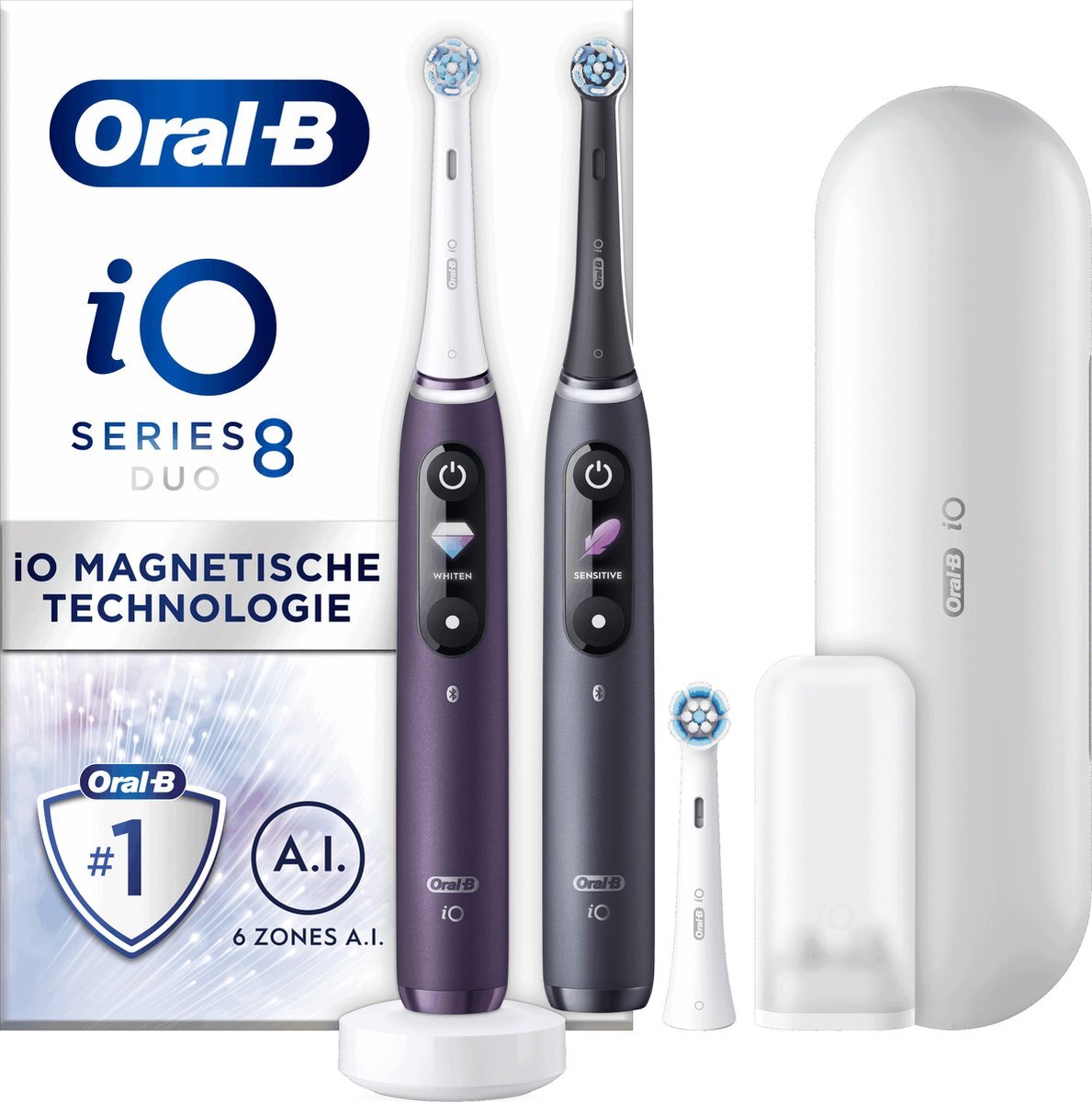 Oral-B Oral-B IO 8 - Paars En Zwart - Elektrische Tandenborstels ...