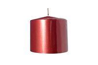 Nataluna Rode metalen kaars 10 x 10 cm