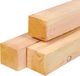 Merkloos Douglas paal 120 x 120 | 12.0x12.0x300cm fijnbezaagd onbehandeld