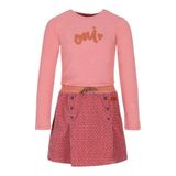 NONO midi jurk met tekst - roze