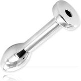 Merkloos / Sans marque Black Label Teardrop Penis Plug RVS