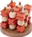 Longfield Tic Tac Toe (Medium) – Houten 3 op een Rij Spel – Boter, Kaas en Eieren – Klassiek Denkspel – 2 Spelers – Compact Formaat