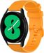 By Qubix Qubix - Sportband met motief - Oranje - 18mm - Geschikt voor Garmin Venu 3s / Vivoactive 4s / Venu 2s / Vivomove 3s / Forerunner 255s / 265s