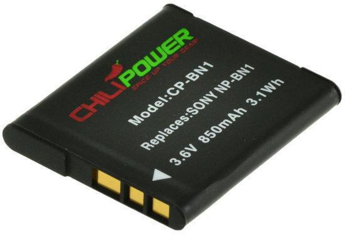 ChiliPower NP-BN1 accu voor Sony - 850mAh NP-BN1 accu voor Sony - 850mAh