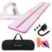 ECD Germany Airtrack Tapis de gymnastique gonflable 5m Rose 10cm d'épaisseur