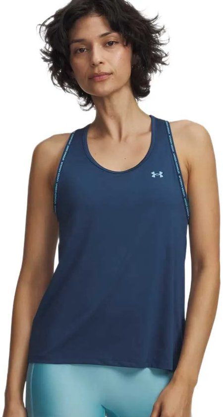 Under Armour Tech Knockout Mouwloos T-shirt Blauw L Vrouw