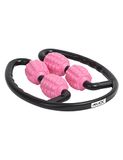 JELEX Massage 4 wielen dubbele roller met handgreep