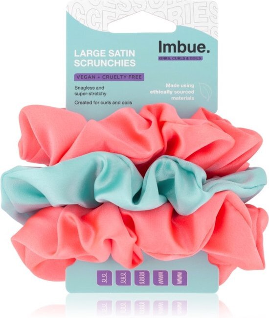 Imbue Large Satin Scrunchies (3 pcs)