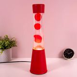 Fisura Grote Design Lavalamp met Rode Lava - Rood
