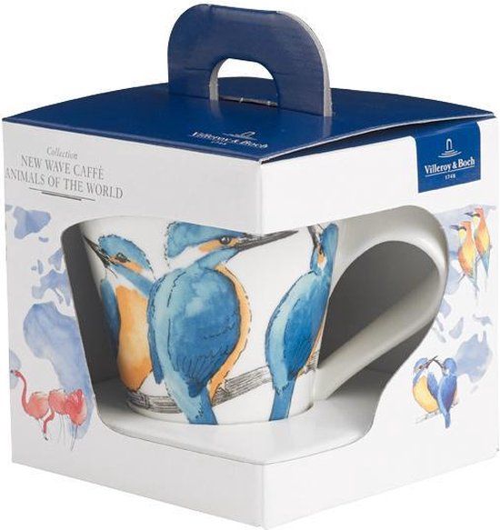 Villeroy & Boch New Wave Caffè Animals of the World - Eisvogel Mok 300 ml