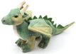 Uni-Toys Groene draak - 26 cm (lengte) - sprookjesachtig pluche dier