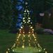 BURI Pyramide lumineuse de jardin avec 200 LED Chaîne lumineuse Éclairage Filet lumineux
