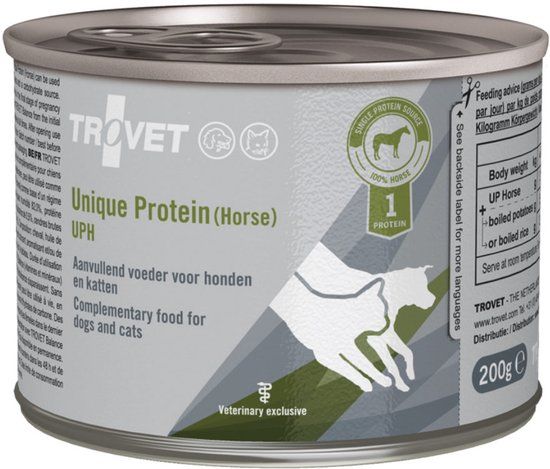 TROVET UPH Unique Protein Horse 6 x 400 gram blikjes
