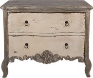 Clayre & Eef Dressoir 95x40x82 cm Grijs Beige Hout