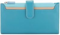 Mywalit Continental Portemonnee Leder 20 cm - Dames - Horizontaal - lichtblauw