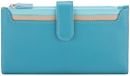 Mywalit Continental Portemonnee Leder 20 cm - Dames - Horizontaal - lichtblauw