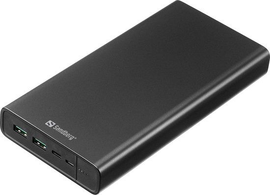 Sandberg Powerbank USB-C PD 100W - 38400mAh - Zwart