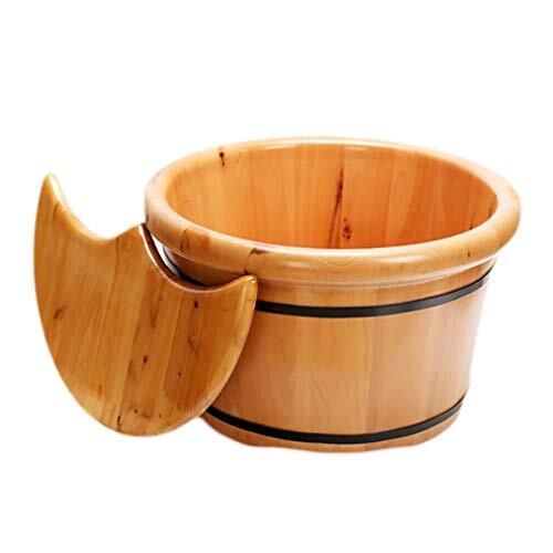 XXF-Shop Wooden Foot Basin, massief houten voet bad, Pedicure Bowl Spa Massage Pedicure Barrels Household voetenbad Barrel, stimulator