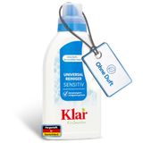 Klareco Sensitive Nettoyant universel, 500 ml, sans parfum, concentré, nettoyage hygiénique, végétalien