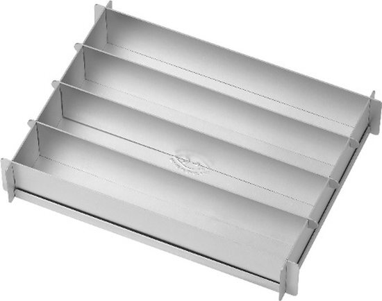 Tala 10A21459 Battenberg Battenburg Cake Pan, Commercieel Gewicht Geanodiseerd Aluminium, Zilver