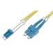 Techly 2m SC/LC OS2 InfiniBand Glasvezelkabel Geel