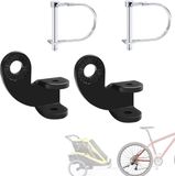 Wan GmbH Attelage de vélo - Universel pour remorque d'enfant, remorque de chien - 2 pièces