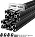 VEVOR 4040 Profilés en aluminium, 4 Pièces, 2 m, Profilés en aluminium à fente en T anodisé selon la norme européenne, Profilé extrudé très résistant, Rail en aluminium pour pièces imprimées en 3D, établis CNC et assemblage, Noir