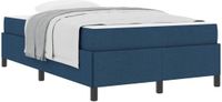 vidaXL Boxspringbed Blauw Stof 120 x 190 cm
